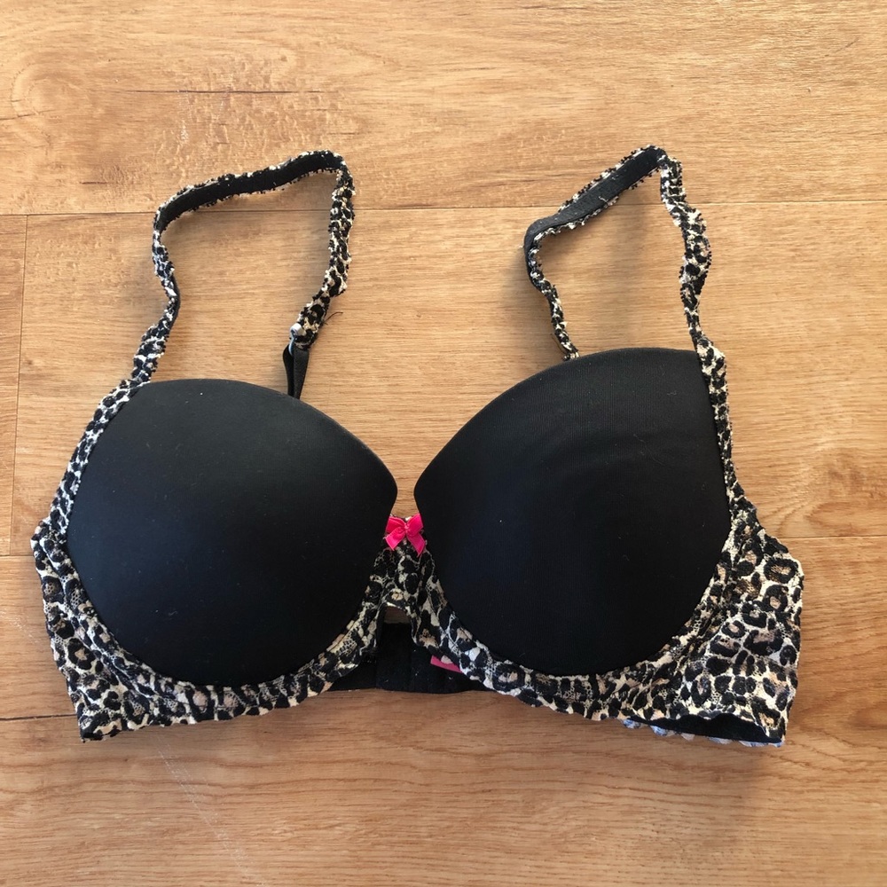 Pink Victoria's Secret Leopard Bra